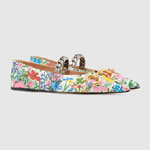 Gucci Ken Scott print leather flats 647605 2L300 9251