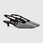 Gucci slingback pump with crystals 679364 C2000 1000