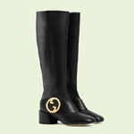 Gucci Womens Blondie boot 700013 BKO00 1000