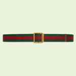 Gucci Web belt with rectangular buckle 700339 HE2VT 8742