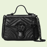 Gucci GG Marmont mini top handle bag 702563 DTDFV 1000