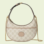 Gucci GG half-moon-shaped mini bag 726843 FAA4G 9897