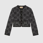 Gucci GG Tweed Jacket In Dark Grey And Grey 761164 ZAPA4 1158