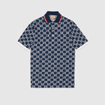 Gucci GG Cotton Jersey Jacquard Polo Shirt 768636 XJF49 4492