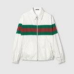 Gucci GG Print Cotton Jacket In White 770373 ZAQZF 9669