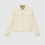 Gucci GG Cotton Jacquard Jacket In Ivory 771329 XDCS6 9161