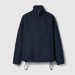 Gucci Acetate Gabardine Bomber Jacket In Dark Blue 783769 Z8BS3 4440