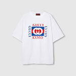 Gucci Printed Cotton Jersey T-shirt In White 784361 XJGKA 9074