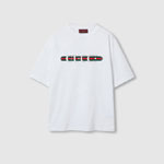 Gucci Printed Cotton Jersey T-shirt In White 784361 XJGKB 9074