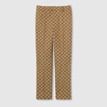 Gucci GG Canvas Pant In Camel And Ebony 786389 ZAF4S 2190