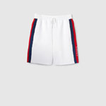 Gucci Neoprene Shorts With Web In White 787878 XJGJZ 9971