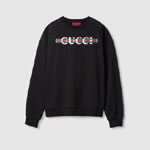 Gucci Printed Cotton Jersey Sweatshirt In Black 789582 XJGLM 1082