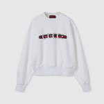 Gucci Printed Cotton Jersey Sweatshirt In White 789582 XJGLM 9074