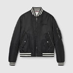 Gucci Reversible Nylon Bomber Jacket In Black 794816 ZAREC 1043