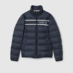 Gucci Nylon Puffer Jacket In Navy 794821 Z8BTA 4215