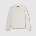 Gucci Wool Boucle Cardigan In Ivory 797888 XKD8E 9200