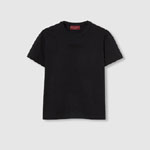 Gucci Embroidered Cotton Jersey T-shirt In Black 798764 XJGYY 1000