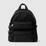 Medium Backpack With Gucci Logo In Black Nylon 800265 FADR6 1058