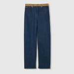 Gucci Boyfriend Fit Denim Pant In Dark Blue 812603 XDC73 4100