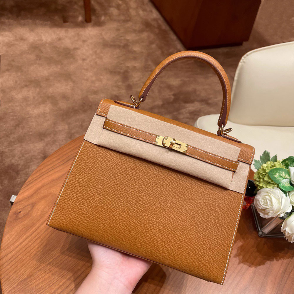 Hermes 25cm Kelly Sellier in Toffee Epsom H027629C001: Image 1