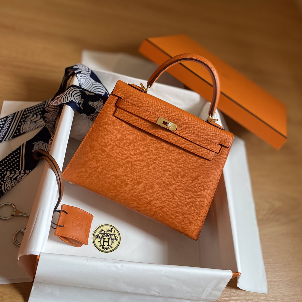 Hermes 25cm Kelly Sellier Orange 93 Epsom H027629C093: Image 1