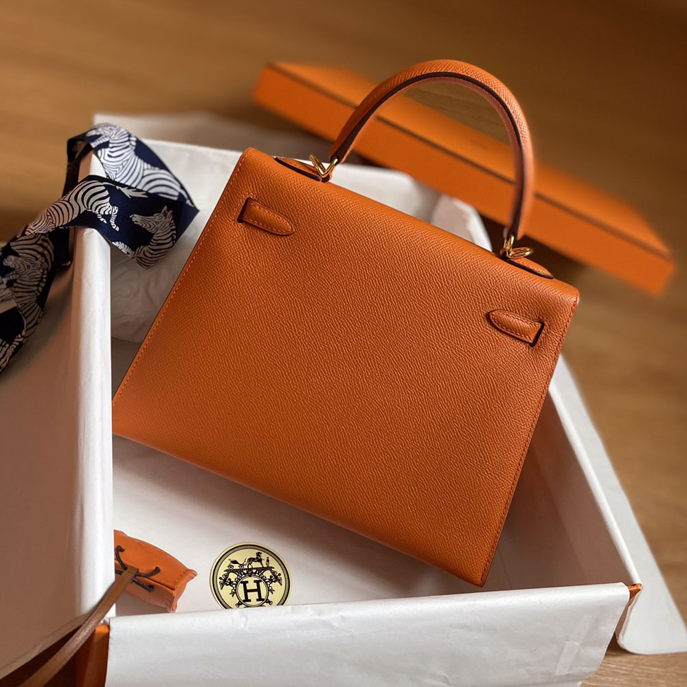 Hermes 25cm Kelly Sellier Orange 93 Epsom H027629C093: Image 2