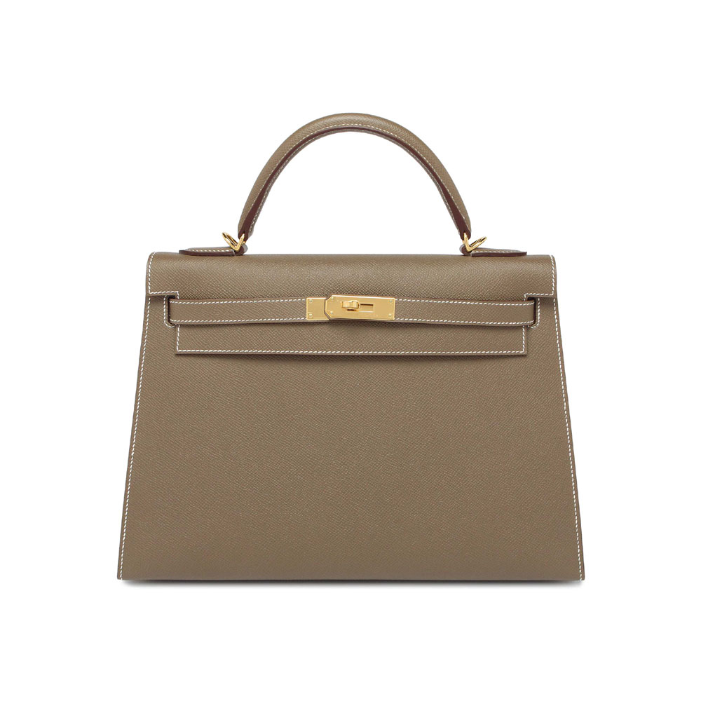 Hermes Kelly Etoupe Sellier Epsom Gold H027631CC37: Image 1