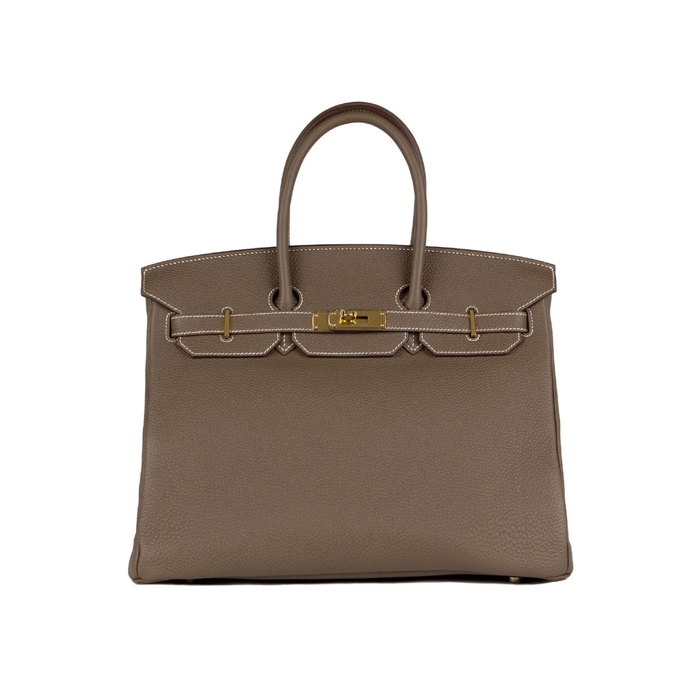 Hermes Birkin Bag Etoupe 35cm Togo Gold H027768CK37: Image 1