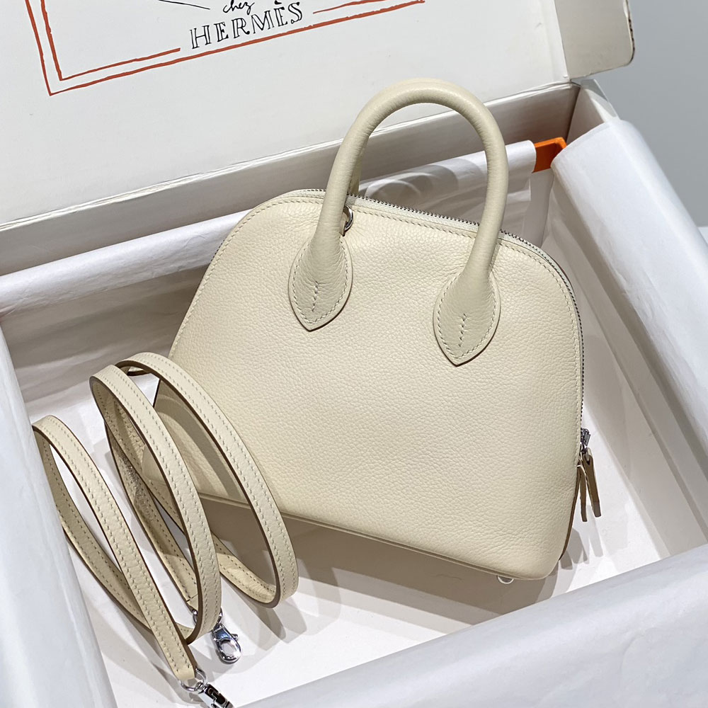 Hermes Mini Bolide Bag White Evercolor H029812CK05: Image 1