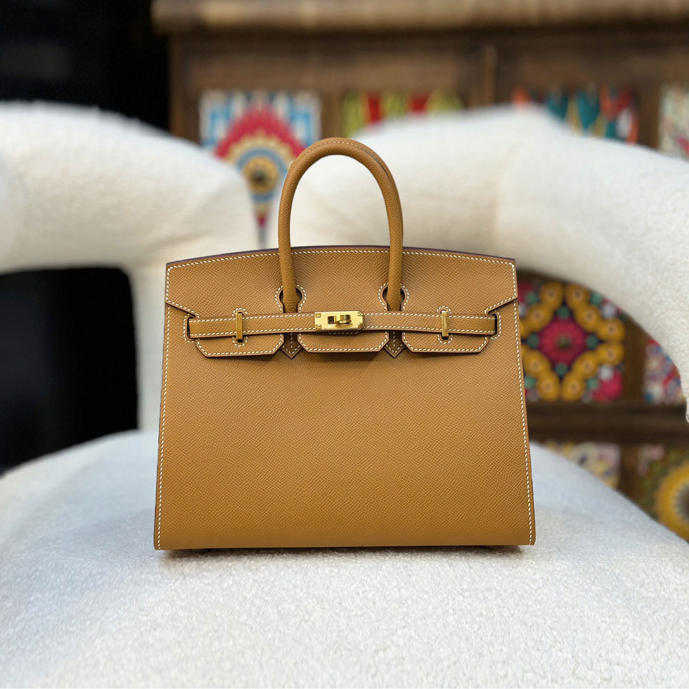 Hermes 25cm Birkin Bag in Brown Epsom H041344C002: Image 1