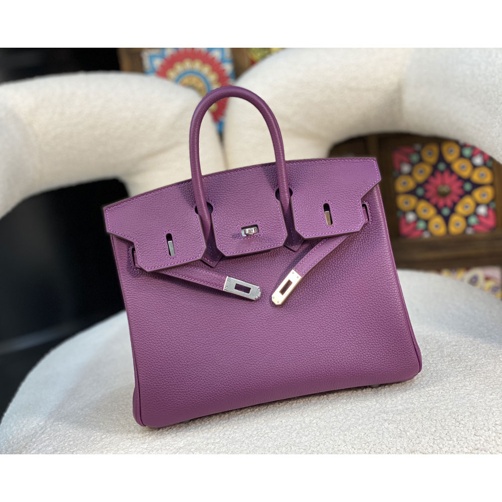 Hermes 25cm Birkin Bag in Purple Togo H041344C005: Image 3