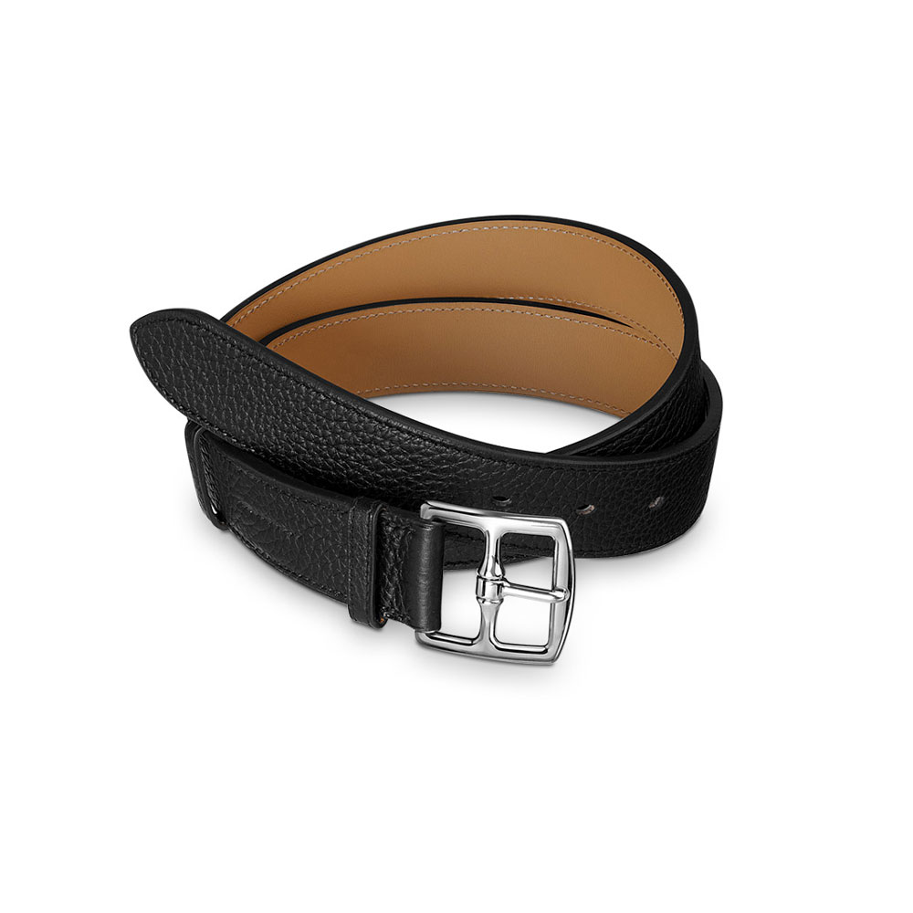 Hermes Etriviere 32 womens leather belt in taurillon clemence leather H046231CK89: Image 1