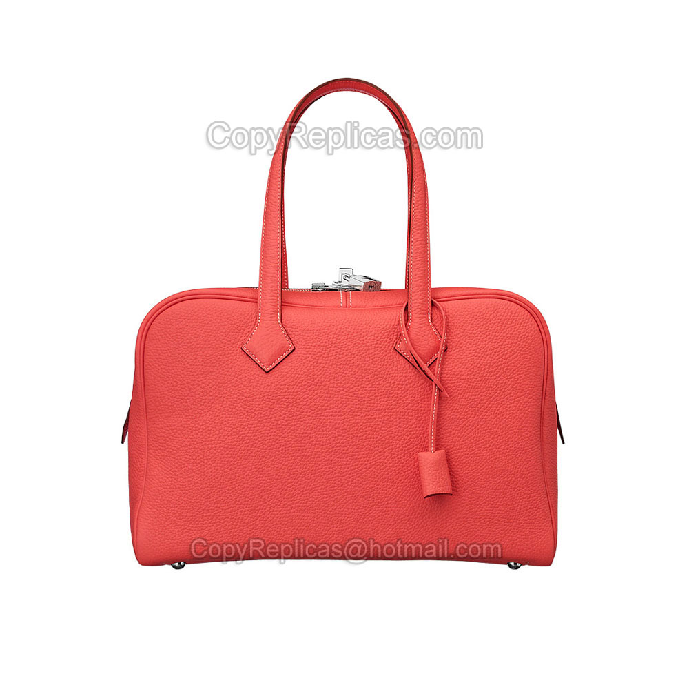 Hermes Victoria II 35 tote bag 35Peony red H050021CK2R: Image 1