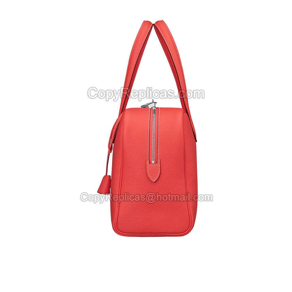 Hermes Victoria II 35 tote bag 35Peony red H050021CK2R: Image 2