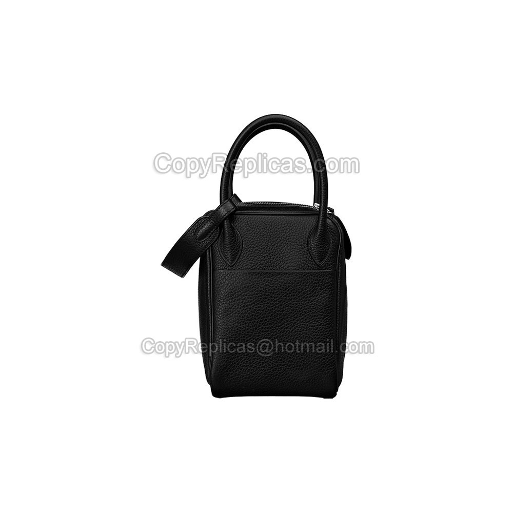 Hermes Lindy 30 Black taurillon clemence calfskin H050161CK89: Image 2