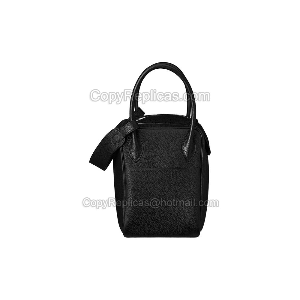 Hermes Lindy 34 Black taurillon clemence calfskin H050164CK89: Image 2