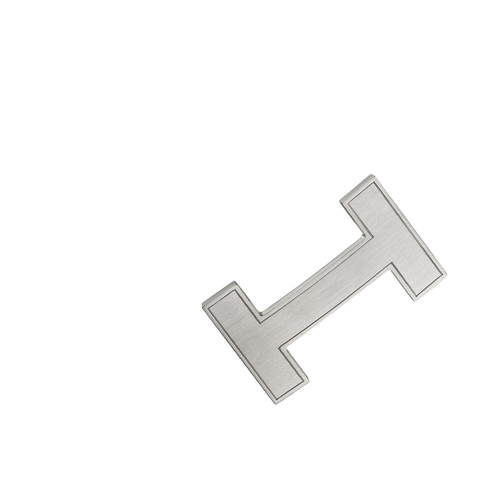 Hermes 32mm mens buckle in brushed palladium plated metal H068500CB86: Image 1