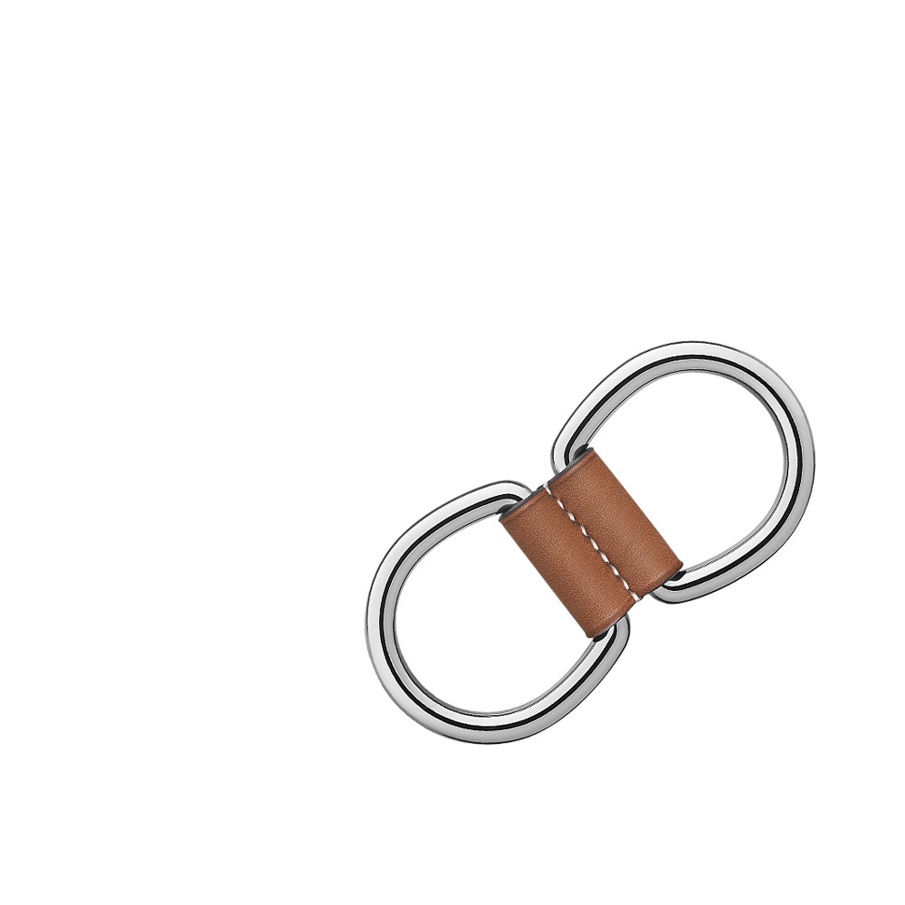 Hermes 32mm buckle in Barenia calfskin and palladium plated metal H070168CK34: Image 1