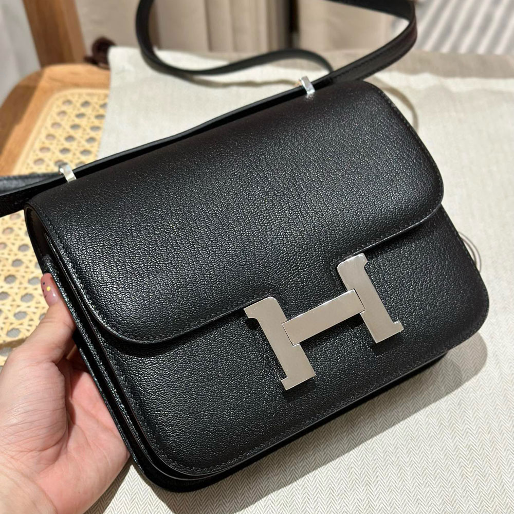 Hermes Constance III Mini Bag in Black Chever H082214CC02: Image 1