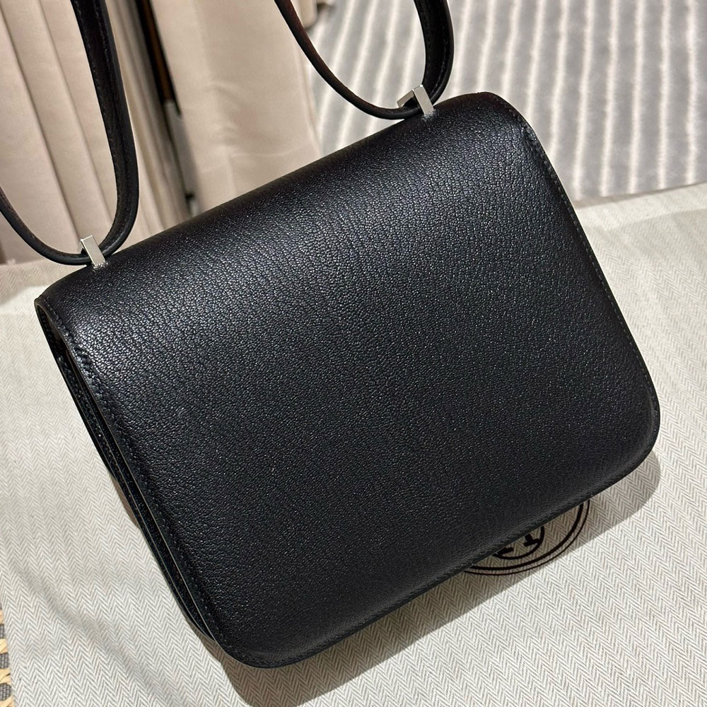 Hermes Constance III Mini Bag in Black Chever H082214CC02: Image 4