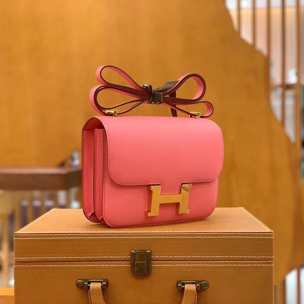 Hermes Constance III Mini Bag in Pink Epsom H082214CK07: Image 2