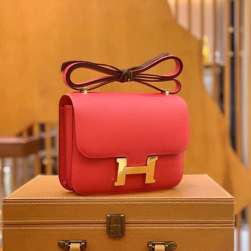 Hermes Constance III Mini Bag in Red Epsom H082214CK08: Image 2