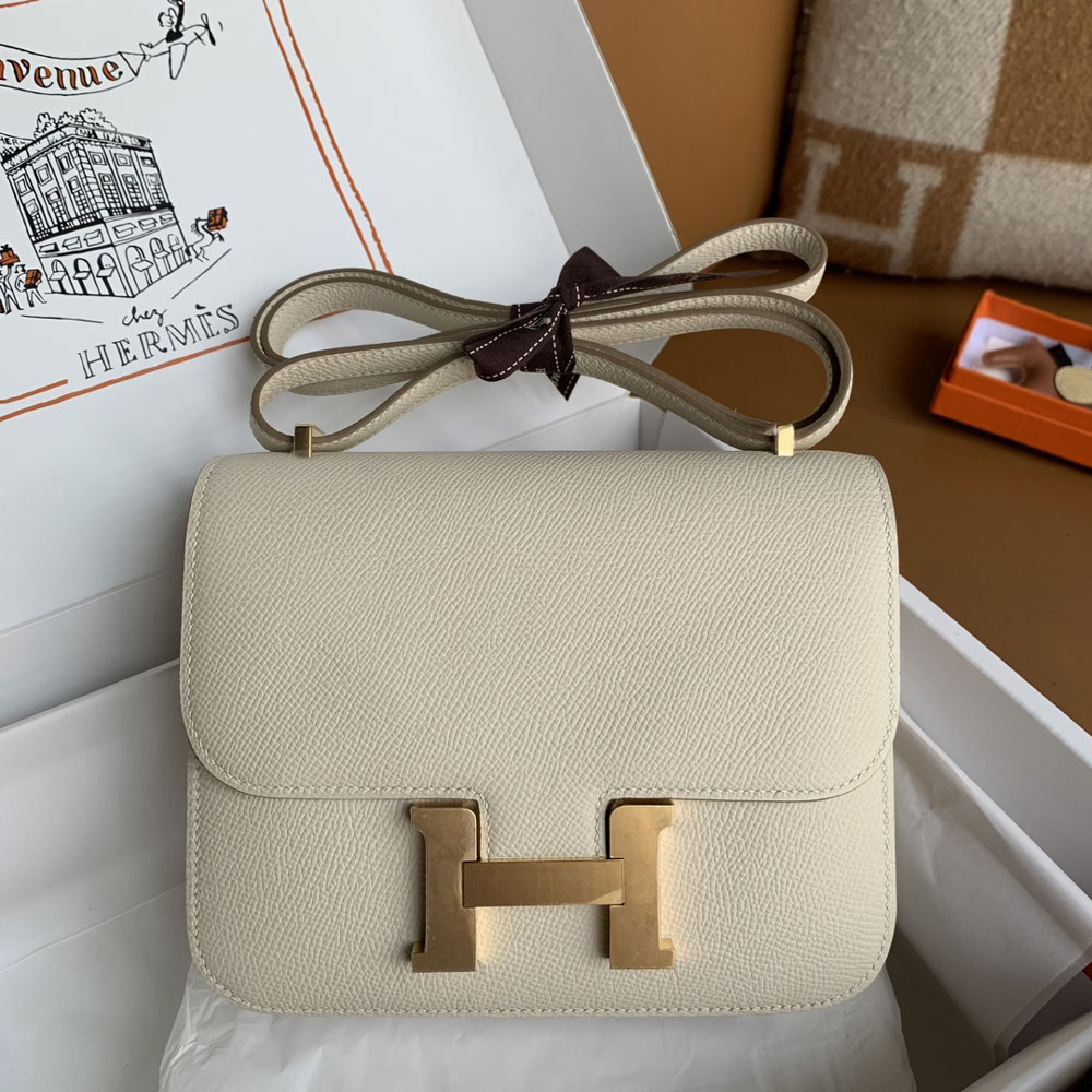 Hermes Constance III Mini Bag in White Epsom H082214CK09: Image 1