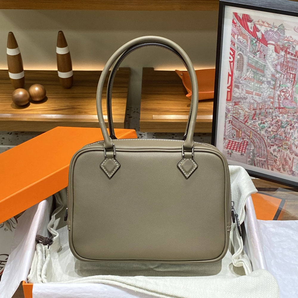 Hermes Plume 20 Bag Grey Swift H083082C007: Image 1