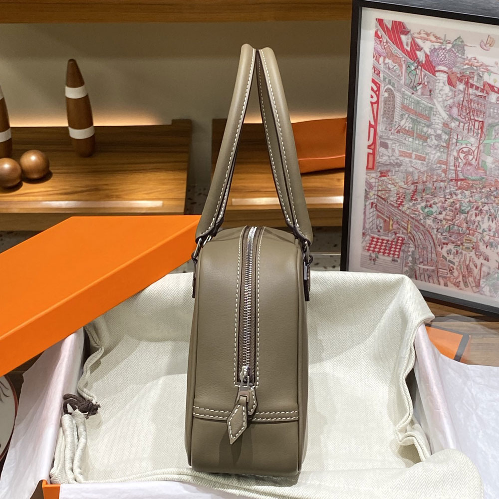 Hermes Plume 20 Bag Grey Swift H083082C007: Image 2