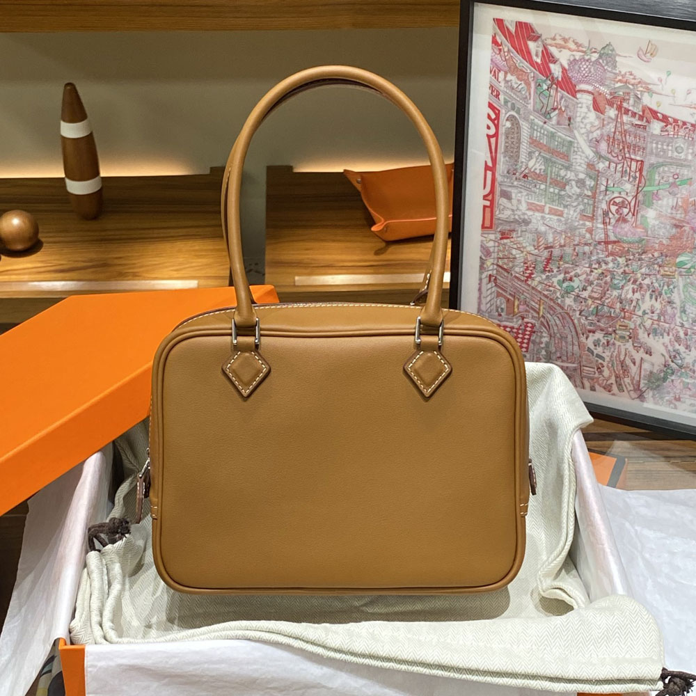 Hermes Plume 20 Bag Brown Swift H083082C008: Image 1