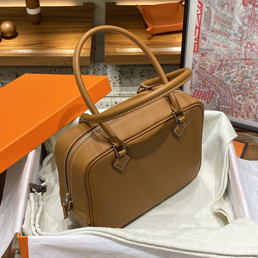 Hermes Plume 20 Bag Brown Swift H083082C008: Image 3