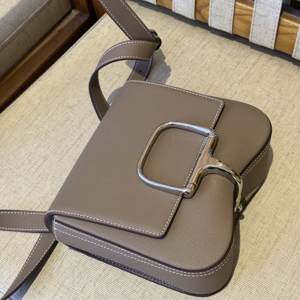 Hermes Della Cavalleria Bag In Grey Epsom H085367CK03: Image 1