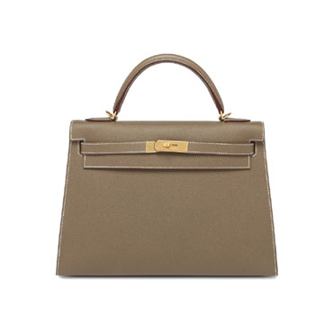 Hermes Kelly Etoupe Sellier Epsom Gold H027631CC37