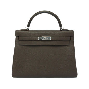 Hermes Kelly Ecorce Togo Palladium H027631CK47